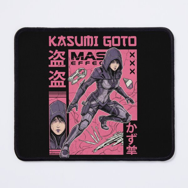 Item preview, Kasumi Goto Mass Effect 2 Thief Stealth Master Cloak Shadow Strike Graybox DLC Fan Art Portrait Poster T-Shirt Sticker Print Gift designed and sold by Senpaiwaves.