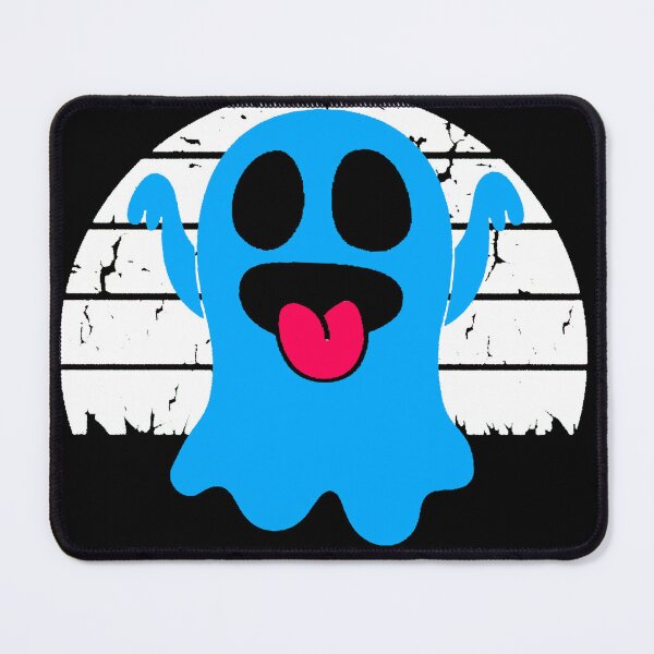 Item preview, Blue ghost sticking out its tongue | Fun design on a white background designed and sold by AstronautMerch.