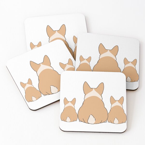 Item preview, Corgi Trio Back Art designed and sold by NogiArt.