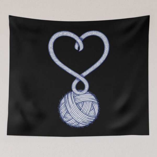 Item preview, Funny Crochet Heart Yarn Lovers Crochet Hook designed and sold by LuminOrb.