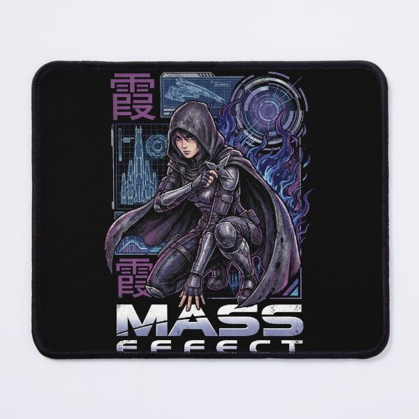 Item preview, Kasumi Goto Mass Effect 2 Thief Stealth Master Cloak Shadow Strike Graybox DLC Fan Art Portrait Poster T-Shirt Sticker Print Gift designed and sold by Senpaiwaves.