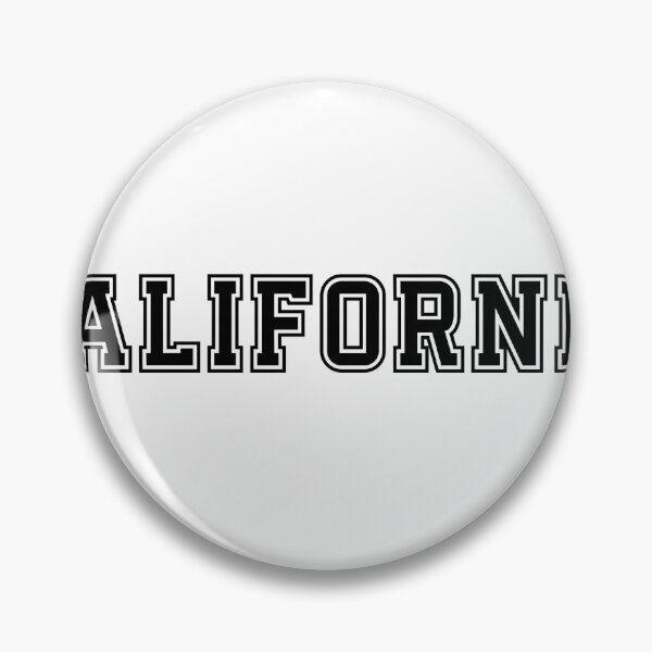 Item preview, California Outline Typography – Minimal Black & White Varsity Style Design designed and sold by GracefulbyElmes.