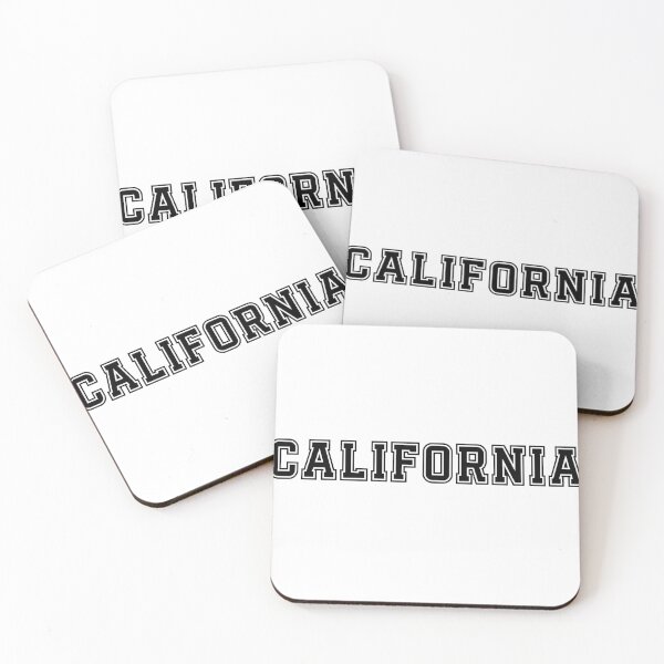 Item preview, California Outline Typography – Minimal Black & White Varsity Style Design designed and sold by GracefulbyElmes.