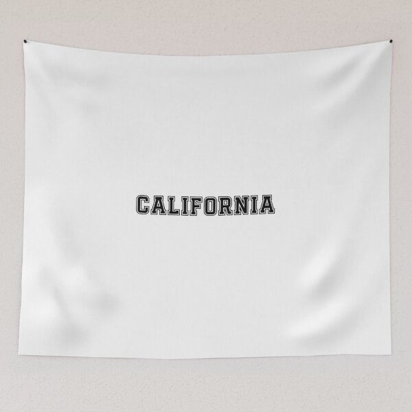 Item preview, California Outline Typography – Minimal Black & White Varsity Style Design designed and sold by GracefulbyElmes.