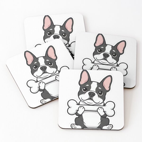 Item preview, Cute Frenchton Chewing Bone - Funny Frenchie Boston Terrier Mix Art designed and sold by ARTReMi.