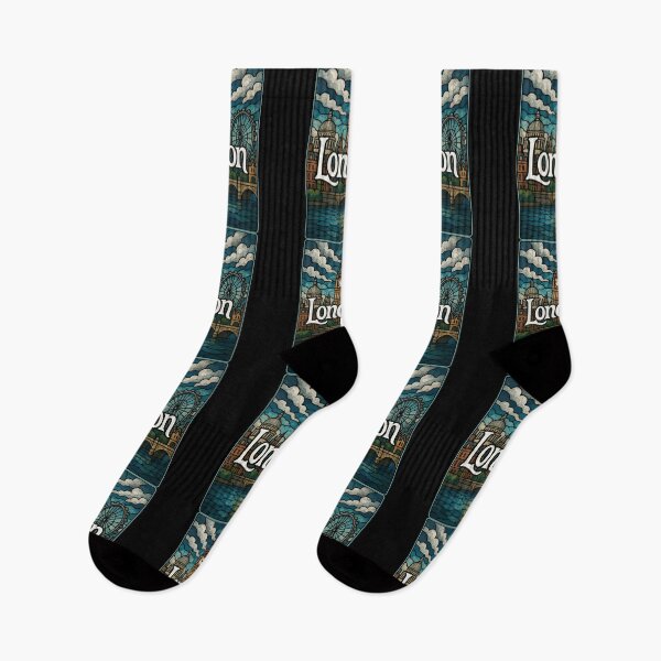 Item preview, London England Stained Glass Vintage Travel designed and sold by TomFrontierArt.