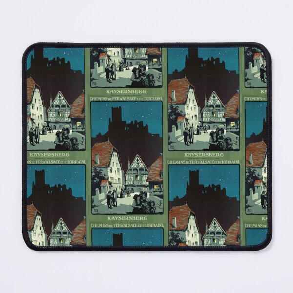 Item preview, Vintage Travel Poster | Chemins de Fer d'Alsace et de Lorraine | Art Nouveau Kaysersberg | Medieval Architecture | Wall Art Decor designed and sold by artofuniverse.