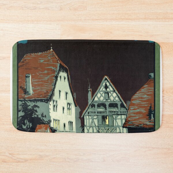 Item preview, Vintage Travel Poster | Chemins de Fer d'Alsace et de Lorraine | Art Nouveau Kaysersberg | Medieval Architecture | Wall Art Decor designed and sold by artofuniverse.
