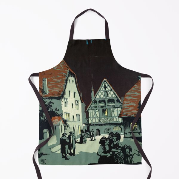 Item preview, Vintage Travel Poster | Chemins de Fer d'Alsace et de Lorraine | Art Nouveau Kaysersberg | Medieval Architecture | Wall Art Decor designed and sold by artofuniverse.