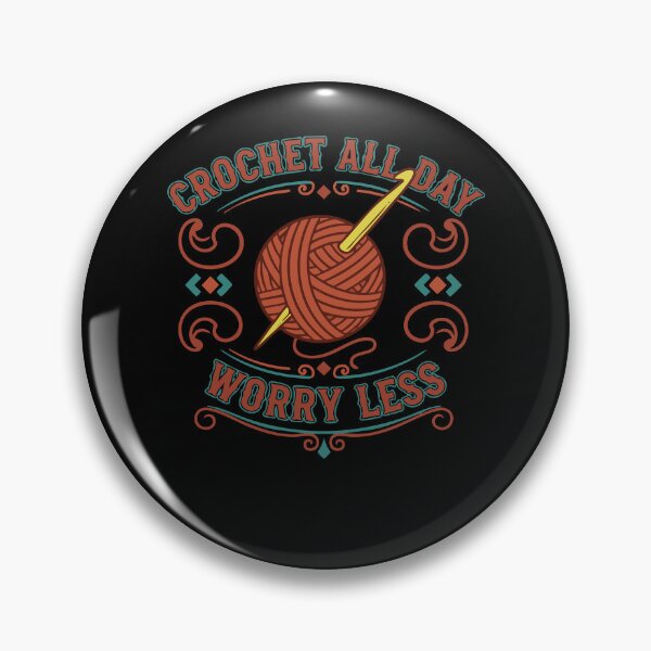 Item preview, Crochet All Day Worry Less Funny Crochet Lover designed and sold by LuminOrb.