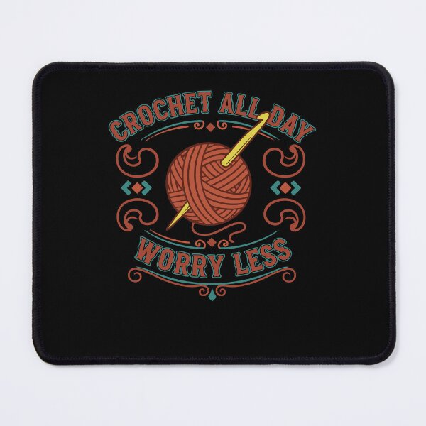Item preview, Crochet All Day Worry Less Funny Crochet Lover designed and sold by LuminOrb.