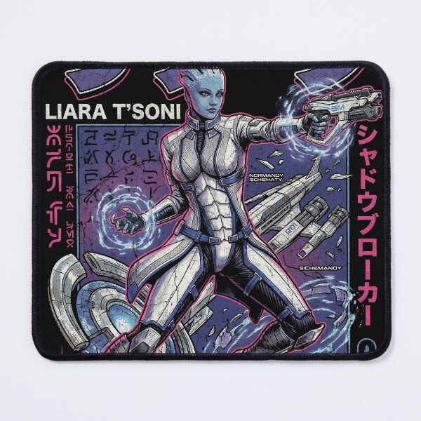 Item preview, Mass Effect Liara T'Soni Prothean Expert Shadow Broker DLC Biotic Goddess Fan Art Poster designed and sold by Senpaiwaves.