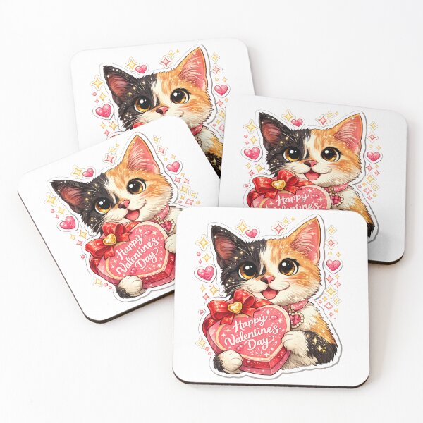 Item preview, Adorable Kitten with Valentine gift designed and sold by Cat-loveparttime.