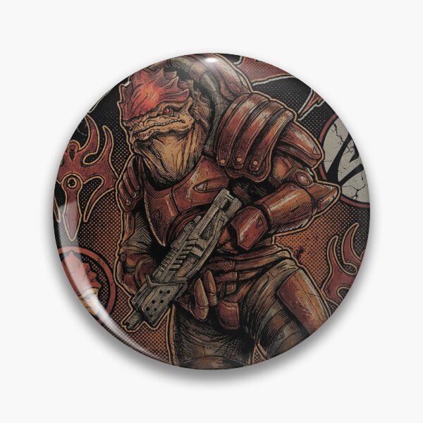 Item preview, Urdnot Wrex Mass Effect Krogan Battlemaster Genophage Cure Tuchanka Fan Art Portrait designed and sold by Senpaiwaves.