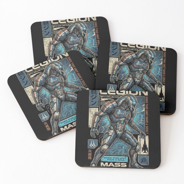 Item preview, Legion Mass Effect Geth Consensus Platform Mobile Unit Normandy Does This Unit Have A Soul Reaper Code Fan Art Portrait Poster T-Shirt Sticker Print Gift designed and sold by Senpaiwaves.
