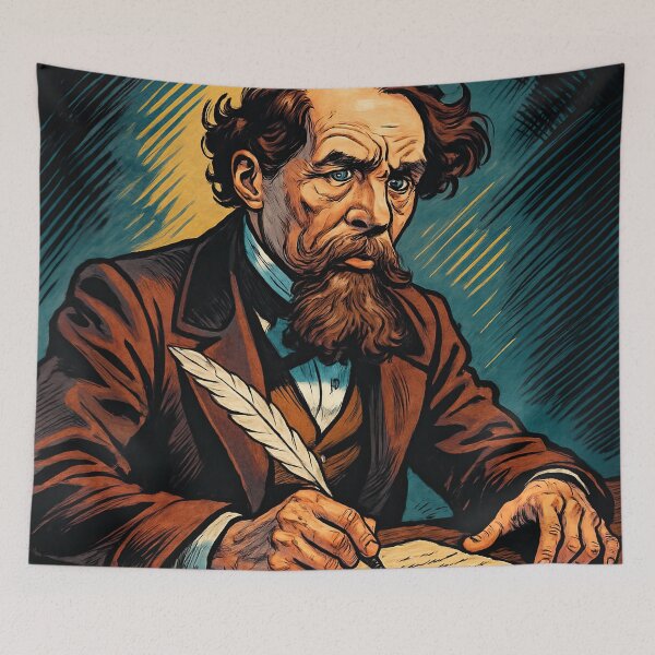 Item preview, Charles Dickens, author | Comics stylCartoone -  designed and sold by ComicsFactory.