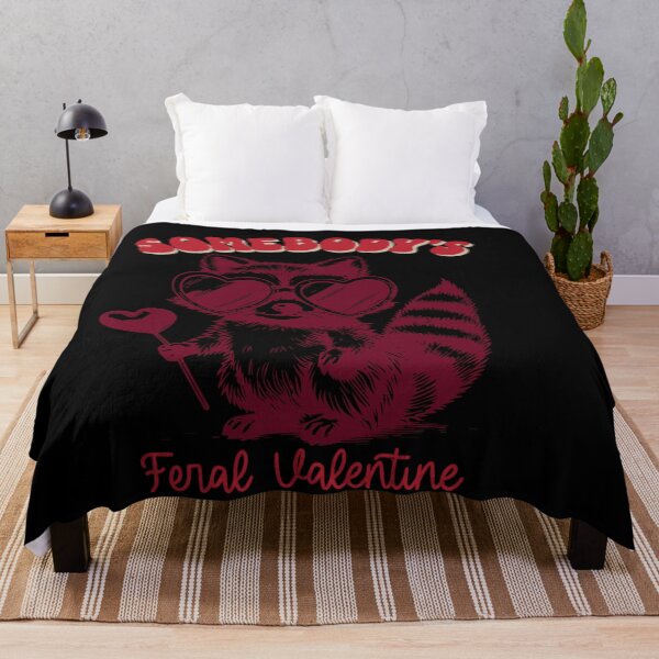 Item preview, Somebody's Feral Valentine Funny Animal Pun designed and sold by GrumpySableye.