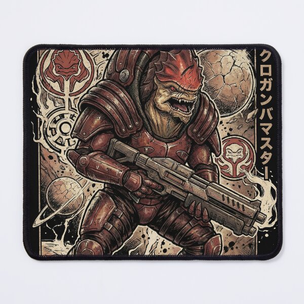 Item preview, Urdnot Wrex Mass Effect Krogan Battlemaster Genophage Cure Tuchanka Fan Art Portrait designed and sold by Senpaiwaves.