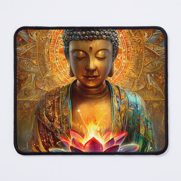 Item preview, Buddha with Lotus a Symbol of Enlightenment designed and sold by Artessie.
