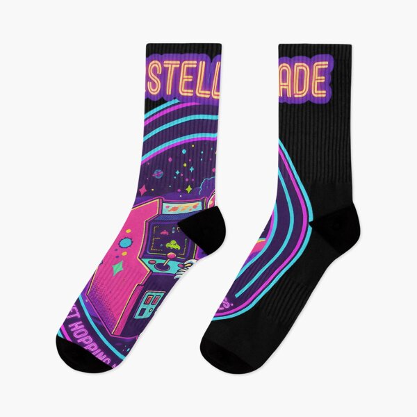 Item preview, Interstellar Arcade: Retro Neon Space Alien Gamer by Modern Mojo designed and sold by Modern-Mojo.
