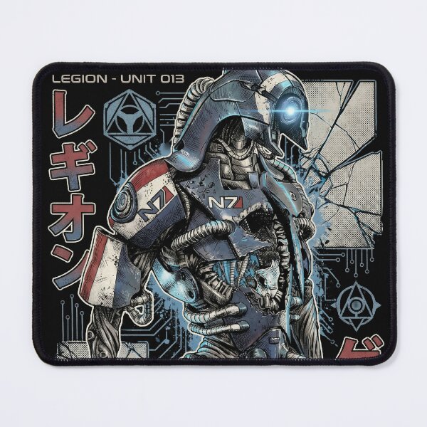 Item preview, Legion Mass Effect Geth Consensus Platform Mobile Unit Normandy Does This Unit Have A Soul Reaper Code Fan Art Portrait Poster T-Shirt Sticker Print Gift designed and sold by Senpaiwaves.