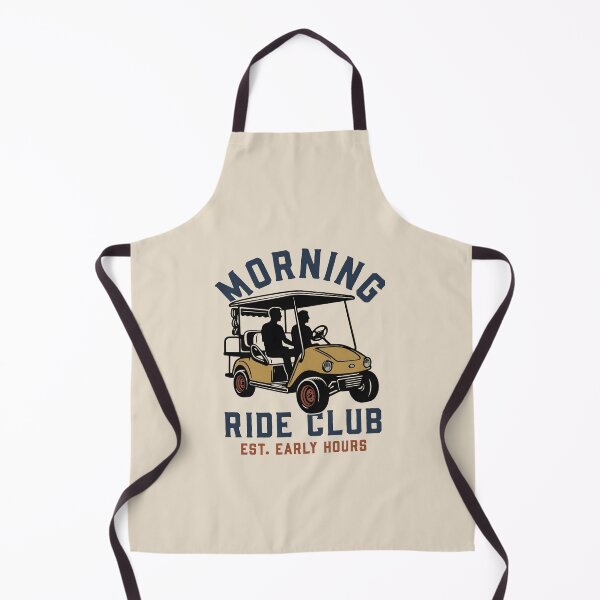 Item preview, Morning Ride Club Est. Early Hours – Vintage Golf Cart designed and sold by dudelinart.