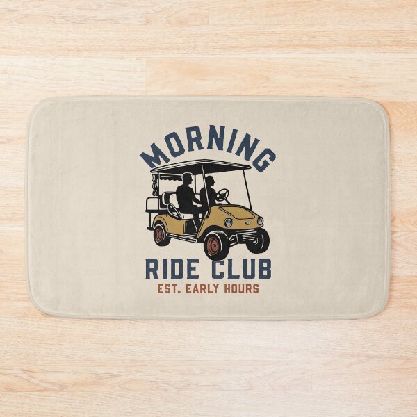 Item preview, Morning Ride Club Est. Early Hours – Vintage Golf Cart designed and sold by dudelinart.