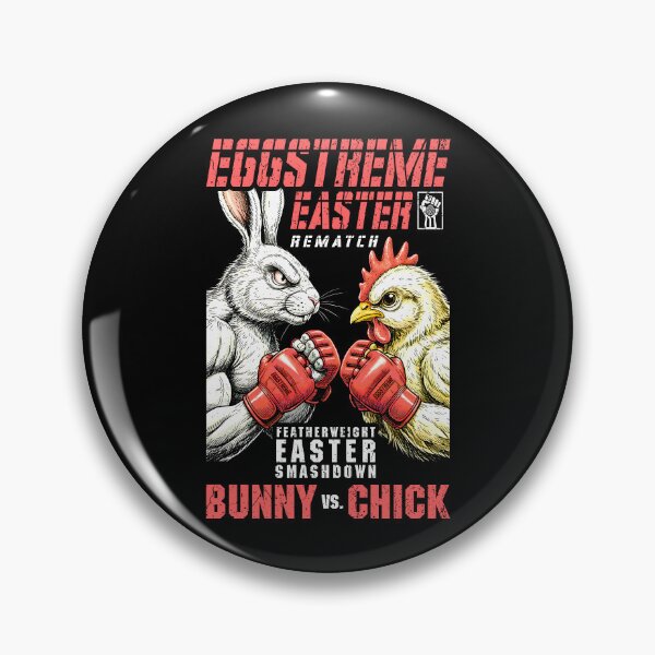 Item preview, MMA Mixed Martial Arts Funny Easter Bunny Chick Fight designed and sold by GrandeDuc.