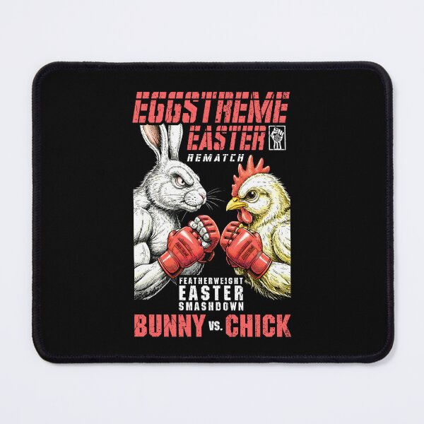 Item preview, MMA Mixed Martial Arts Funny Easter Bunny Chick Fight designed and sold by GrandeDuc.