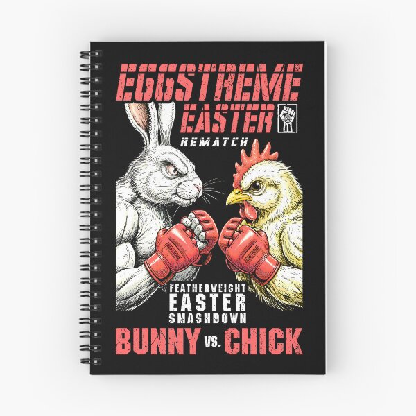 Item preview, MMA Mixed Martial Arts Funny Easter Bunny Chick Fight designed and sold by GrandeDuc.