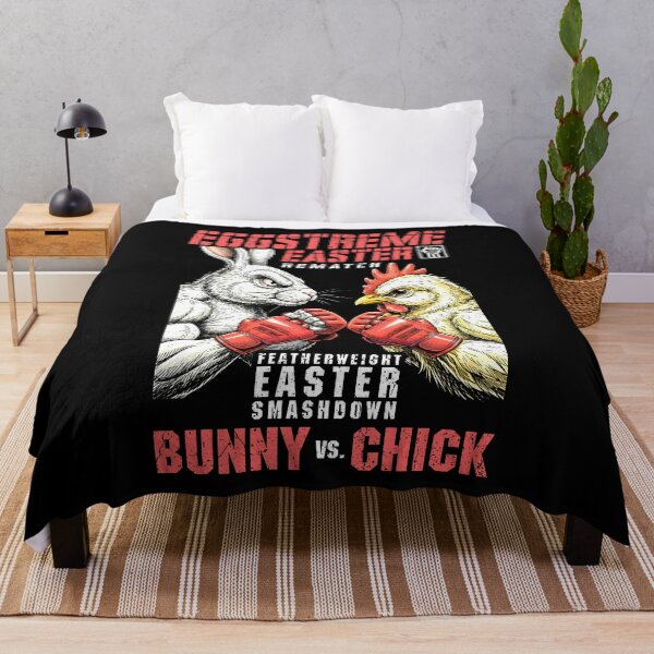 Item preview, MMA Mixed Martial Arts Funny Easter Bunny Chick Fight designed and sold by GrandeDuc.