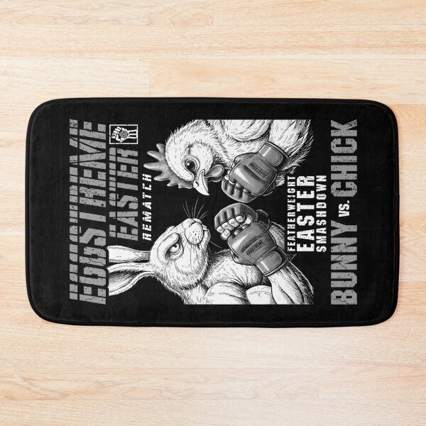 Item preview, MMA Mixed Martial Arts Funny Easter Bunny Chick Fight designed and sold by GrandeDuc.