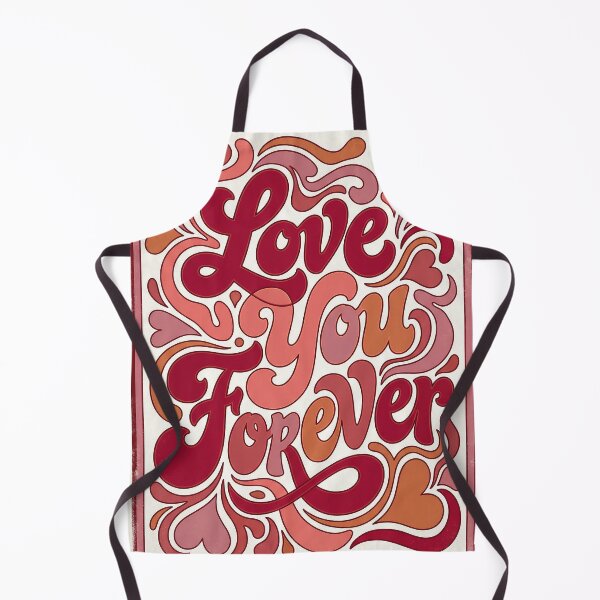 Item preview, Retro Groovy Valentine Love Typography - Love You Forever designed and sold by Glitchart66.