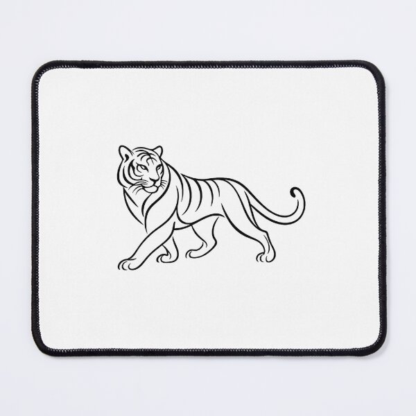Item preview, Minimal Tiger Line Art – Strength Symbol designed and sold by Napini.