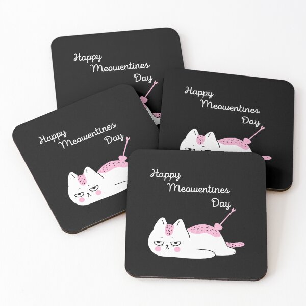 Item preview, Happy Meowentines Day Funny Cat Valentine's designed and sold by GrumpySableye.