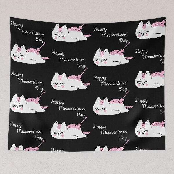 Item preview, Happy Meowentines Day Funny Cat Valentine's designed and sold by GrumpySableye.