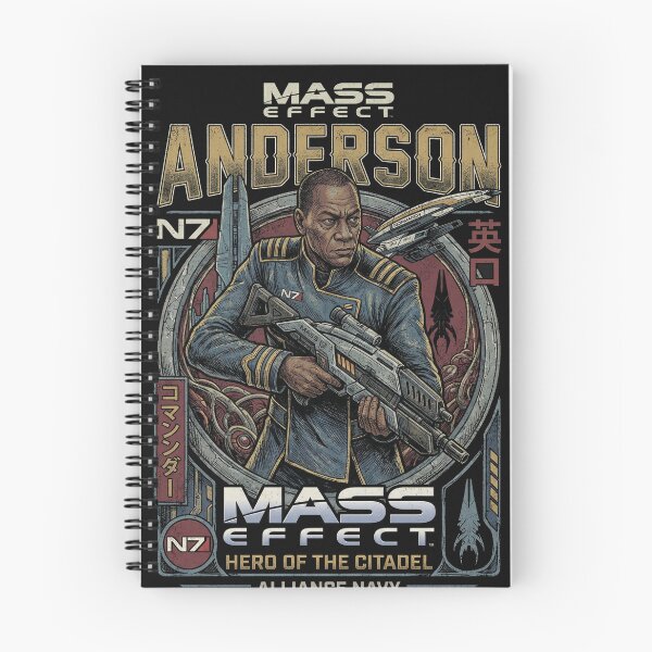 Item preview, Captain Andersson Mass Effect Alliance Engineer Tech Specialist Normandy Crew Fan Art Portrait Poster T-Shirt Sticker Print Gift designed and sold by Senpaiwaves.