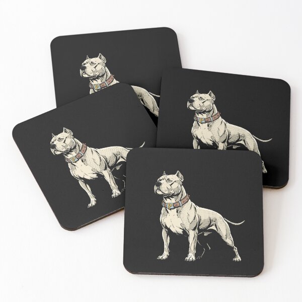 Item preview, White Pitbull Comic Style designed and sold by Luan Huynh.