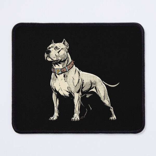 Item preview, White Pitbull Comic Style designed and sold by Luan Huynh.