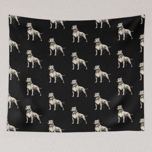 Item preview, White Pitbull Comic Style designed and sold by Luan Huynh.