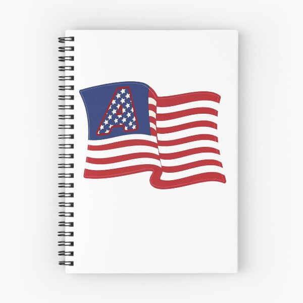 Item preview, The American flag commemorates its 250th anniversary, symbolizes patriotism, and the letter A represents a lucky beginning. designed and sold by RowenaKihn.