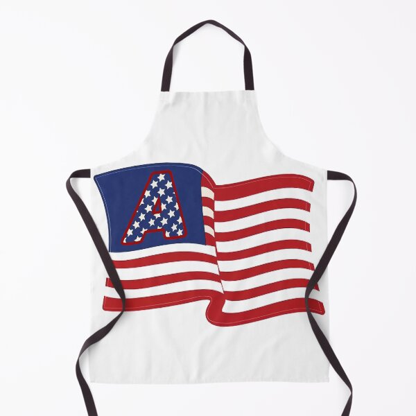 Item preview, The American flag commemorates its 250th anniversary, symbolizes patriotism, and the letter A represents a lucky beginning. designed and sold by RowenaKihn.