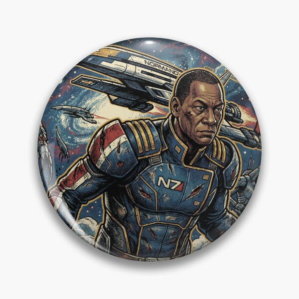 Item preview, Andersson Mass Effect Alliance Engineer Tech Specialist Normandy Crew Fan Art Portrait Poster T-Shirt Sticker Print Gift designed and sold by Senpaiwaves.