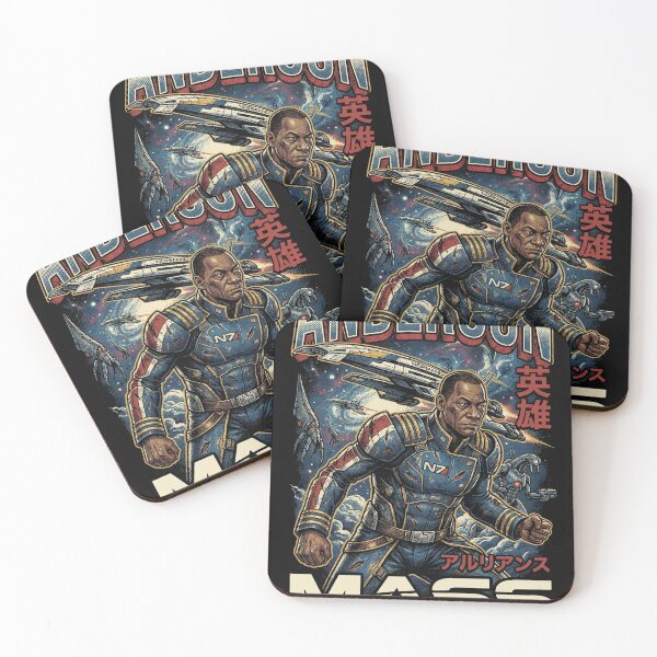 Item preview, Andersson Mass Effect Alliance Engineer Tech Specialist Normandy Crew Fan Art Portrait Poster T-Shirt Sticker Print Gift designed and sold by Senpaiwaves.