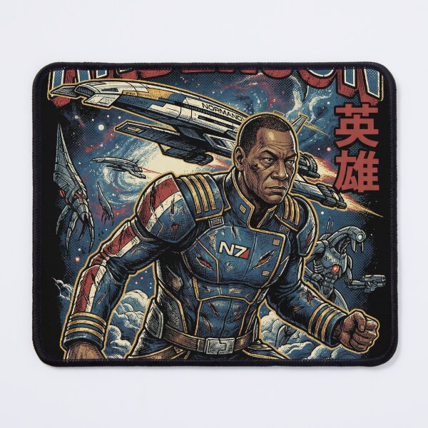 Item preview, Andersson Mass Effect Alliance Engineer Tech Specialist Normandy Crew Fan Art Portrait Poster T-Shirt Sticker Print Gift designed and sold by Senpaiwaves.