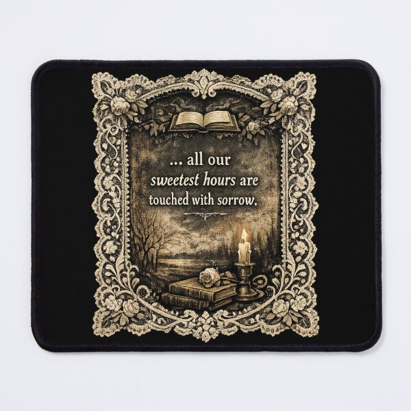 Item preview, Sweetest Hours – Gothic Quote of Sorrow designed and sold by Mouraludia.