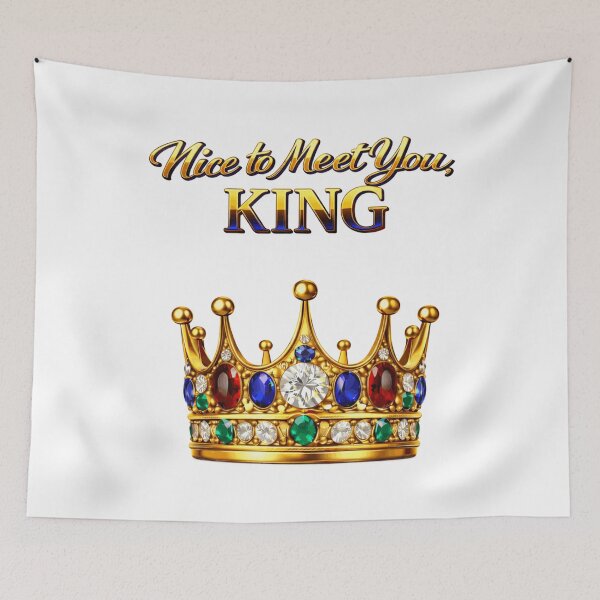 Item preview, Nice to Meet You King Crown Royal Power Confidence Statement Design designed and sold by AlexLineArt.