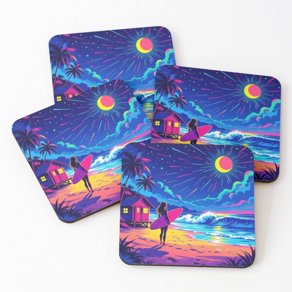 Item preview, Surfer Girl at solar eclipse designed and sold by JackFreestone.
