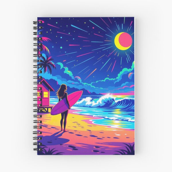 Item preview, Surfer Girl at solar eclipse designed and sold by JackFreestone.