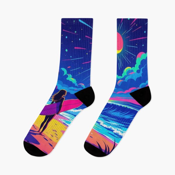 Item preview, Surfer Girl at solar eclipse designed and sold by JackFreestone.